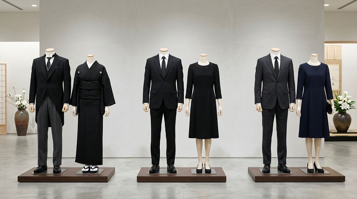 正喪服・準喪服・略喪服の違いと使い分け