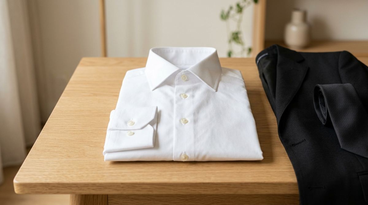 喪服に合わせる白シャツ