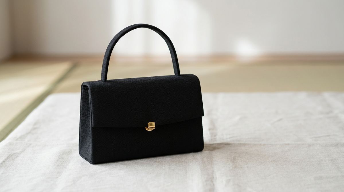 喪服用のフォーマルバッグ