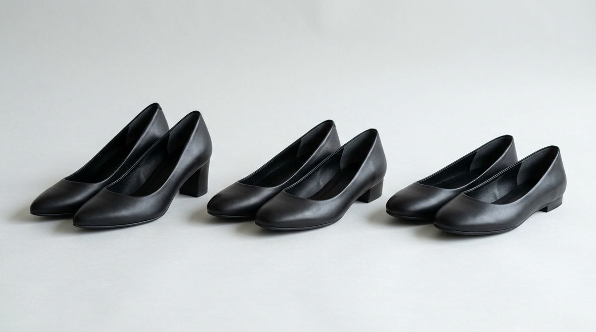 女性の喪服用パンプス