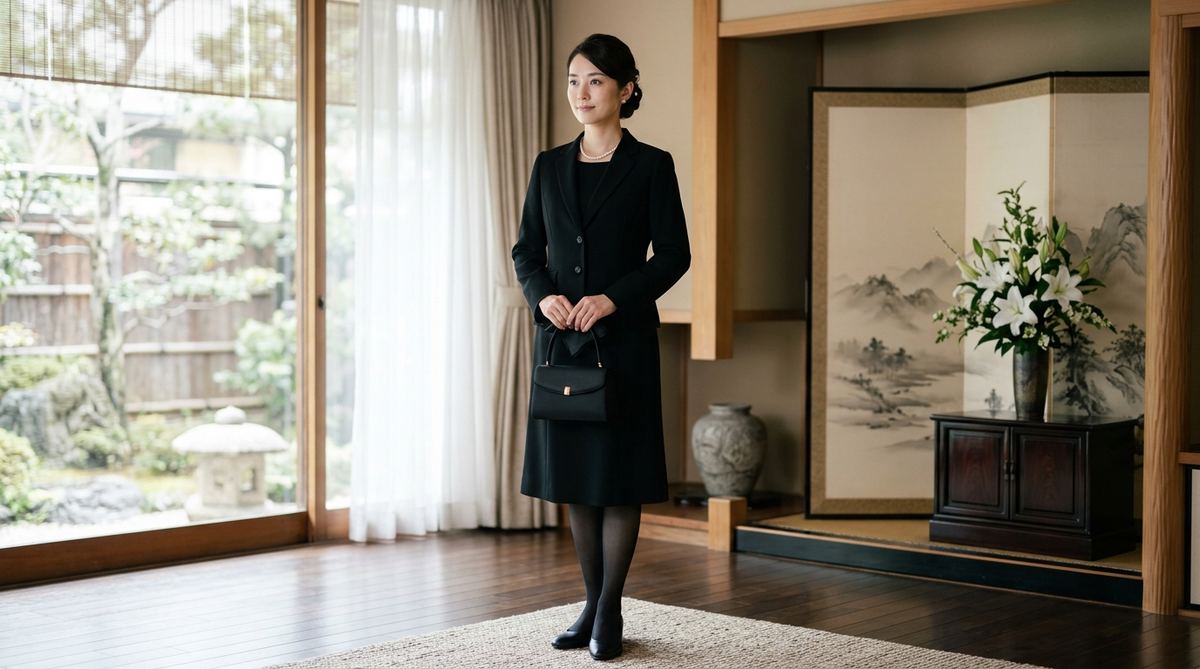女性の喪服の基本スタイル