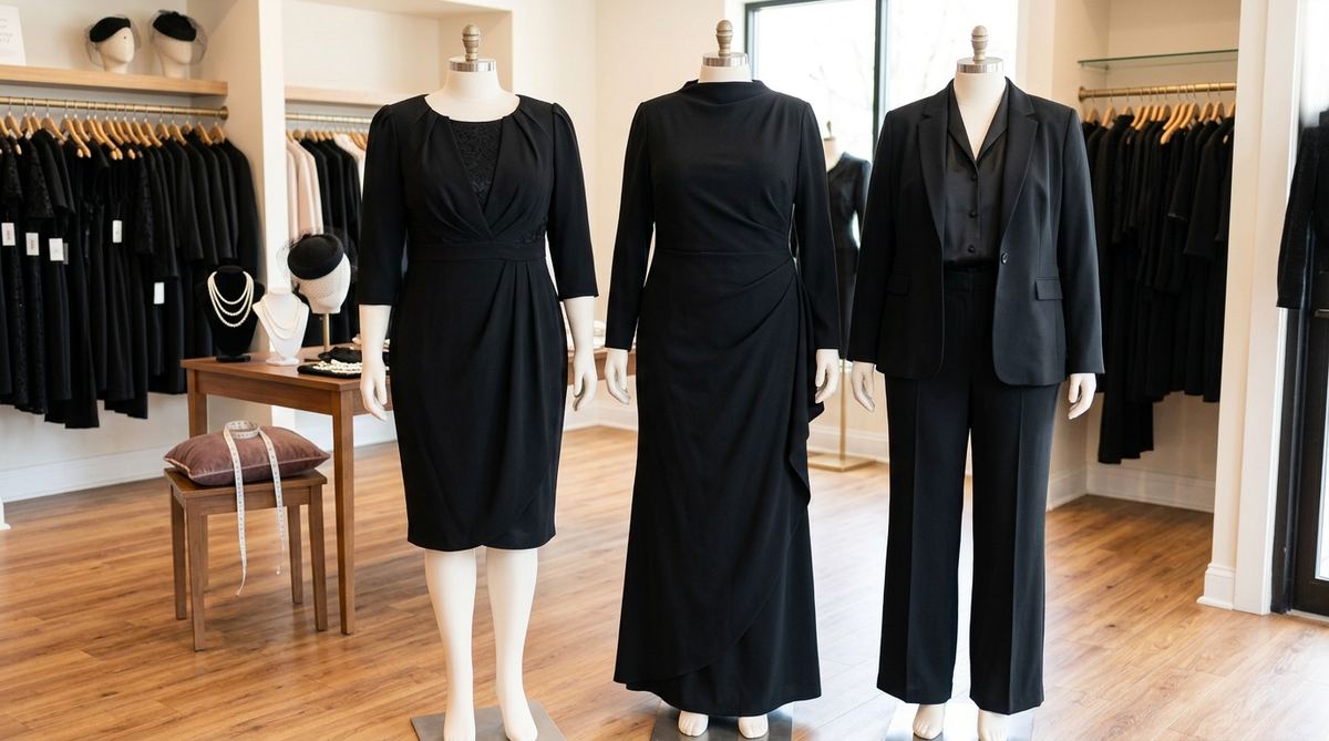 大きいサイズの喪服レンタル